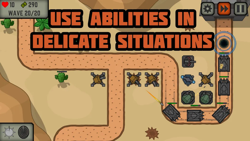 Скачать Tactical War: Tower Defense бесплатно — Безлимитные деньги и мощные войска — скриншот 2