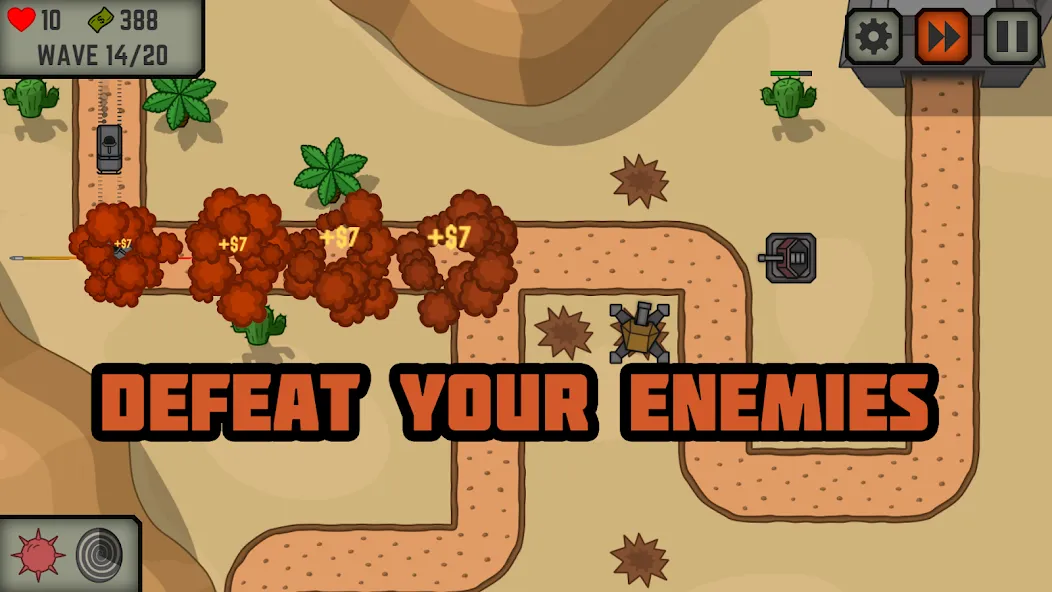 Скачать Tactical War: Tower Defense бесплатно — Безлимитные деньги и мощные войска — скриншот 5
