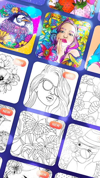Скачать Magic Paint: Color by number мод — Безлимитные подсказки и краски — скриншот 3