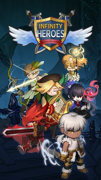 Infinity Heroes : Idle RPG бесплатно на Андроид — мод: Безлимитные ресурсы и герои — скриншот 1