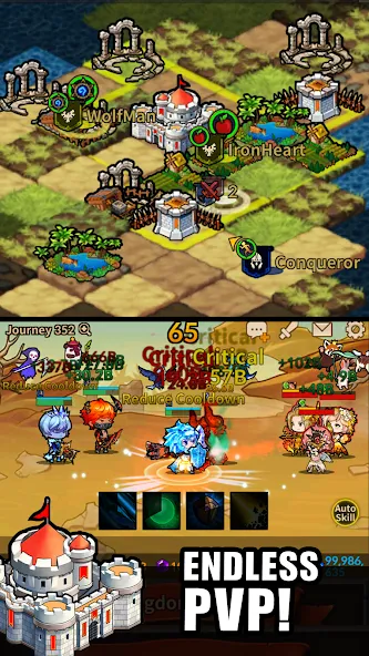 Infinity Heroes : Idle RPG бесплатно на Андроид — мод: Безлимитные ресурсы и герои — скриншот 4