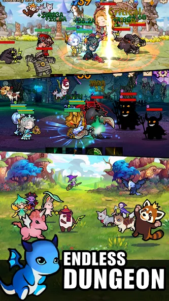 Infinity Heroes : Idle RPG бесплатно на Андроид — мод: Безлимитные ресурсы и герои — скриншот 5