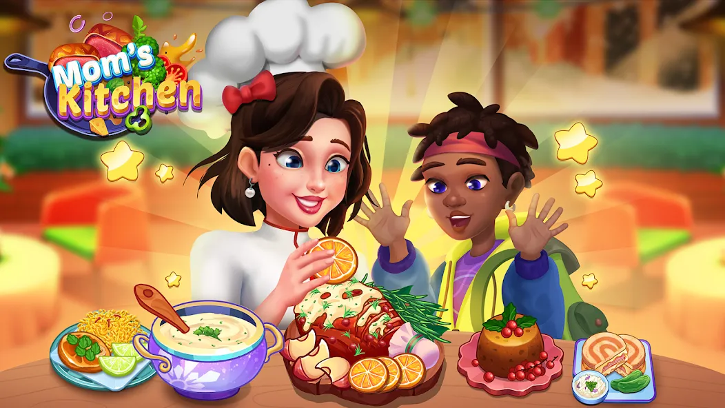 Скачать Mom's Kitchen : Cooking Games мод — Безлимитные деньги и открыты все уровни — скриншот 1 Скачать Mom's Kitchen : Cooking Games мод — Безлимитные деньги и открыты все уровни — скриншот 1