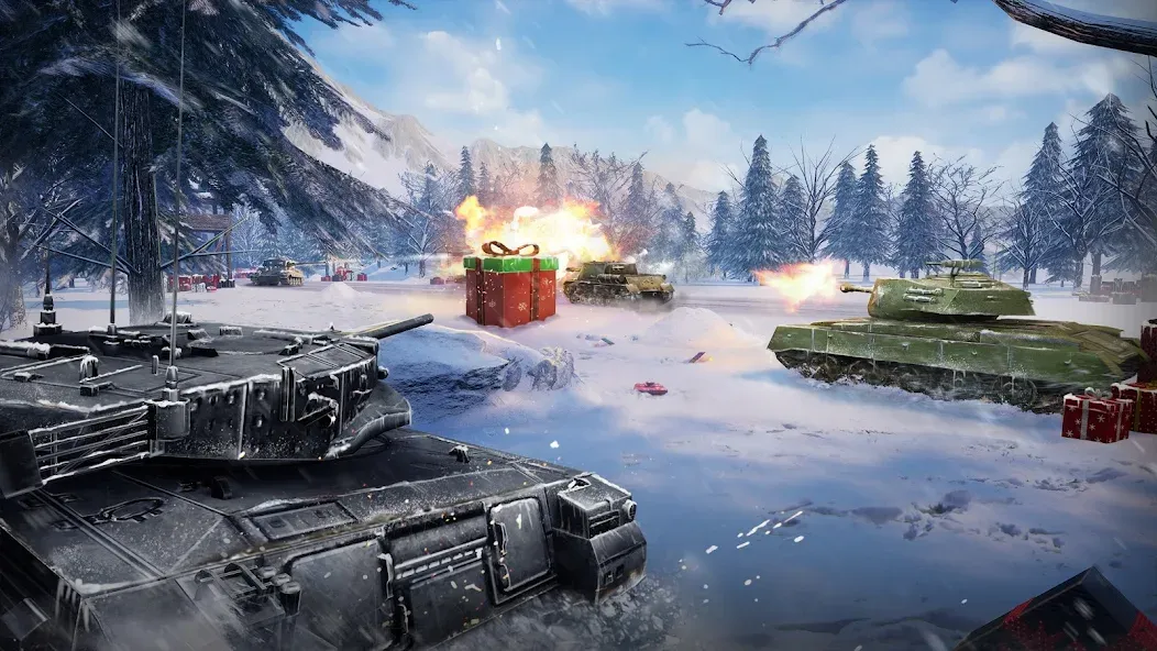 Furious Tank: War of Worlds — взломанная версия, Безлимитные деньги и боеприпасы — скриншот 2 Furious Tank: War of Worlds — взломанная версия, Безлимитные деньги и боеприпасы — скриншот 2