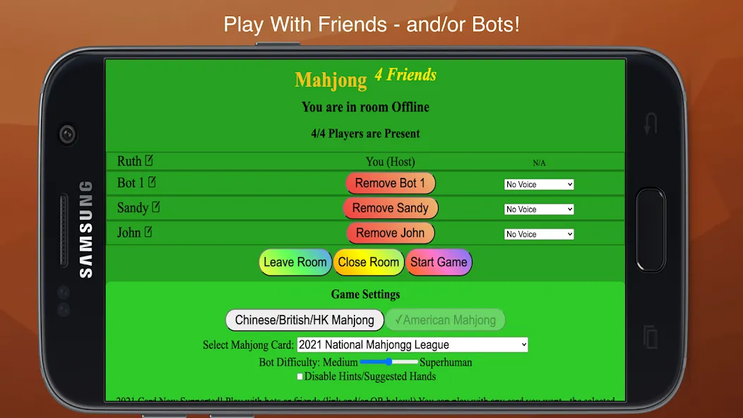 Mahjong 4 Friends (Мод: Много игроков и быстрый поиск) — скачать на Андроид — скриншот 2