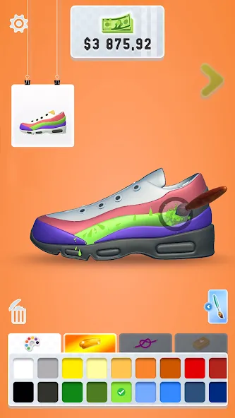Sneaker Art! - Coloring Games взломанный APK — Открыты все кроссовки и уровни — скриншот 3 Sneaker Art! - Coloring Games взломанный APK — Открыты все кроссовки и уровни — скриншот 3