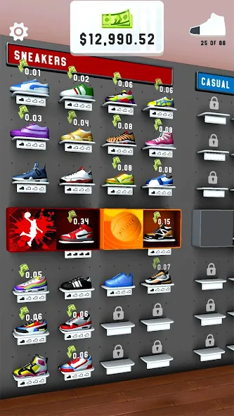 Sneaker Art! - Coloring Games взломанный APK — Открыты все кроссовки и уровни — скриншот 4 Sneaker Art! - Coloring Games взломанный APK — Открыты все кроссовки и уровни — скриншот 4