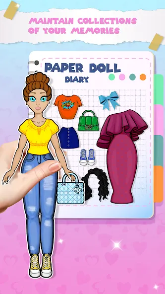 Скачать Paper Doll Dress up Games последней версии — Все наряды и аксессуары открыты — скриншот 2