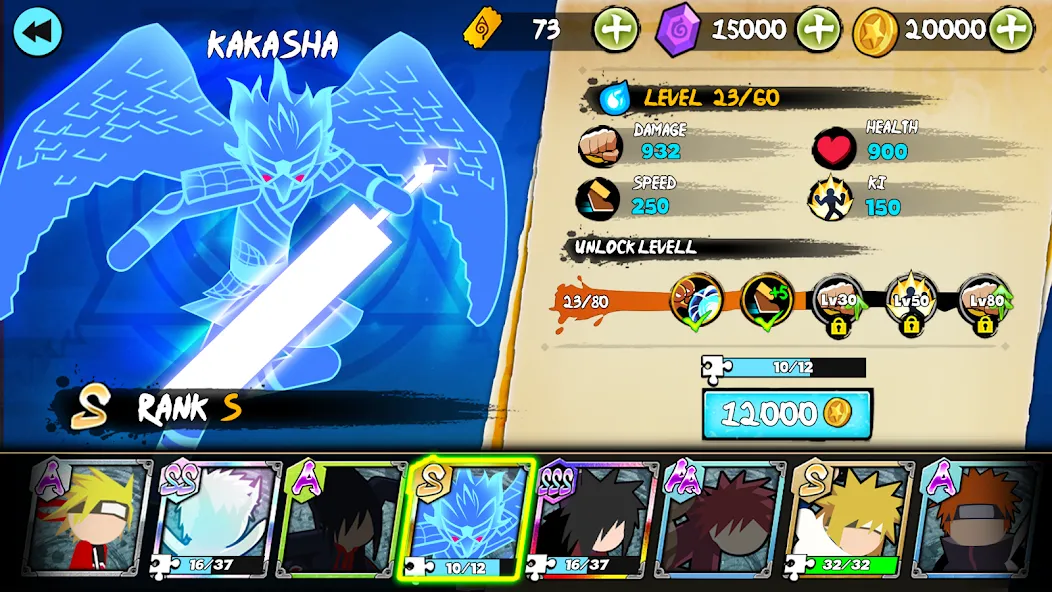 Stick Ninja Fight на телефон — скачать мод: Безлимитные деньги и энергия — скриншот 4
