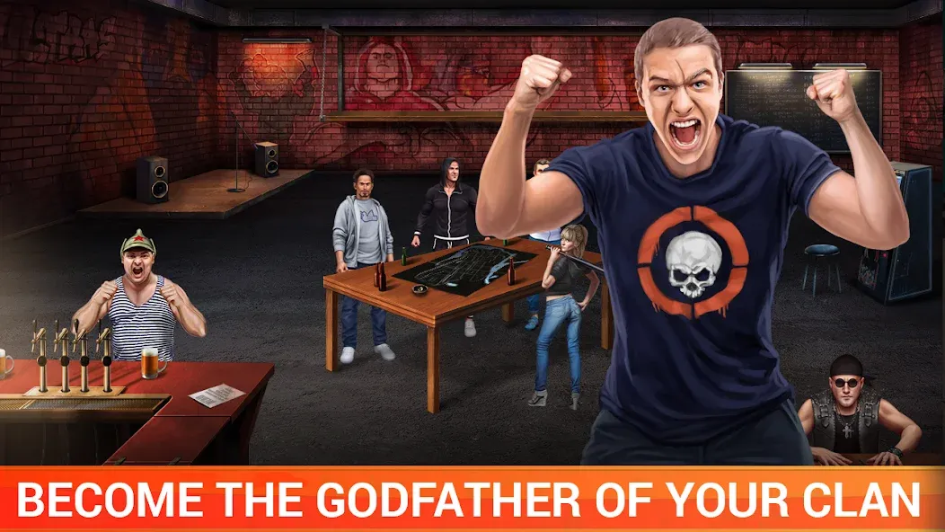 Мод Gang Wars — Безлимитные деньги и оружие, скачать APK — скриншот 2 Мод Gang Wars — Безлимитные деньги и оружие, скачать APK — скриншот 2