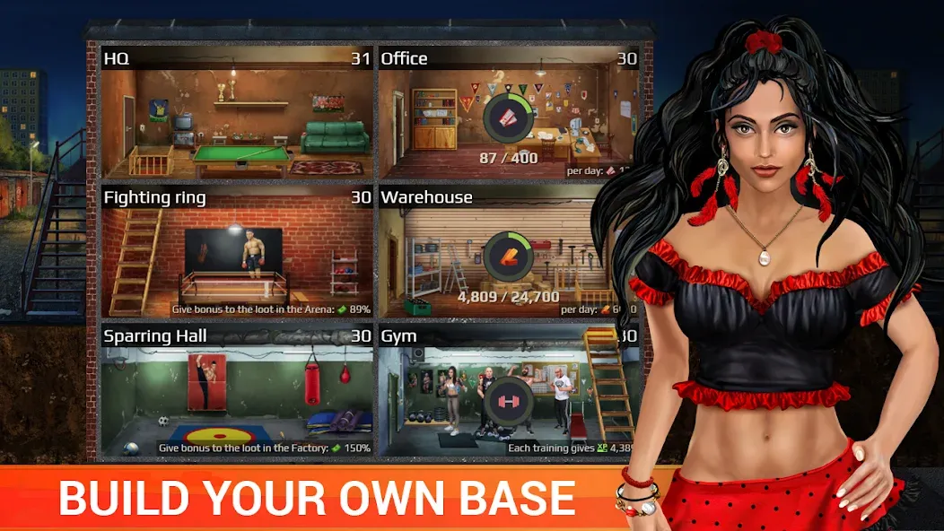 Мод Gang Wars — Безлимитные деньги и оружие, скачать APK — скриншот 3 Мод Gang Wars — Безлимитные деньги и оружие, скачать APK — скриншот 3