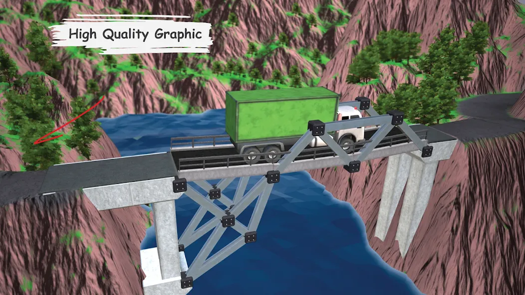 Скачать Bridgezz: Bridge Construction мод — Безлимитные деньги и все уровни — скриншот 1