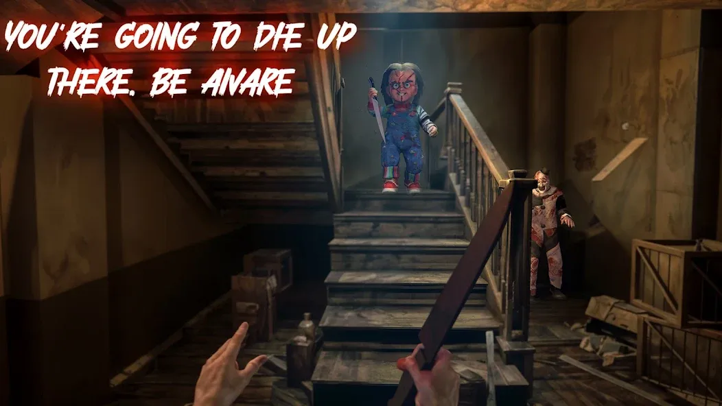 Scary Doll Evil Haunted House взлом APK — Безлимитные деньги и все уровни — скриншот 1