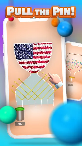 Скачать взлом Pull the Pin — Без рекламы и все уровни открыты — скриншот 1