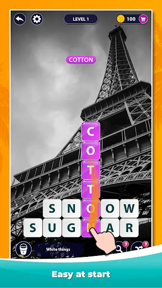 Word Surf - Word Game (Мод: Безлимитные подсказки и открыты все уровни) — скачать на Андроид — скриншот 1 Word Surf - Word Game (Мод: Безлимитные подсказки и открыты все уровни) — скачать на Андроид — скриншот 1