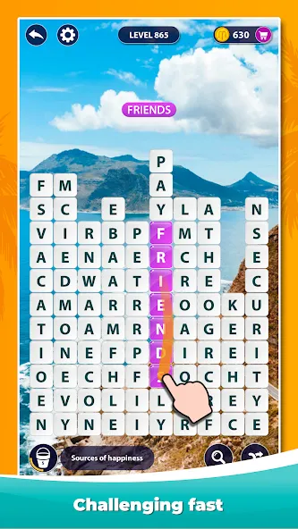 Word Surf - Word Game (Мод: Безлимитные подсказки и открыты все уровни) — скачать на Андроид — скриншот 2 Word Surf - Word Game (Мод: Безлимитные подсказки и открыты все уровни) — скачать на Андроид — скриншот 2