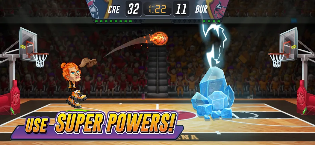 Скачать Basketball Arena: Online Game — Безлимитные деньги и алмазы — скриншот 2