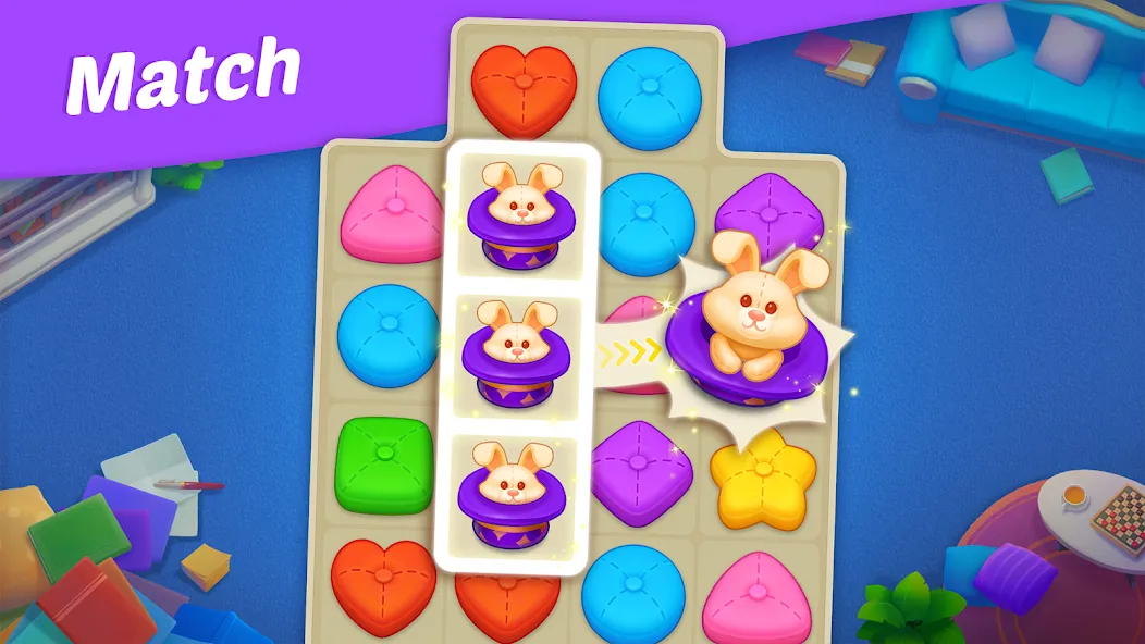 Мод Matchington Mansion — Безлимитные монеты и открыты все уровни, скачать APK — скриншот 5 Мод Matchington Mansion — Безлимитные монеты и открыты все уровни, скачать APK — скриншот 5