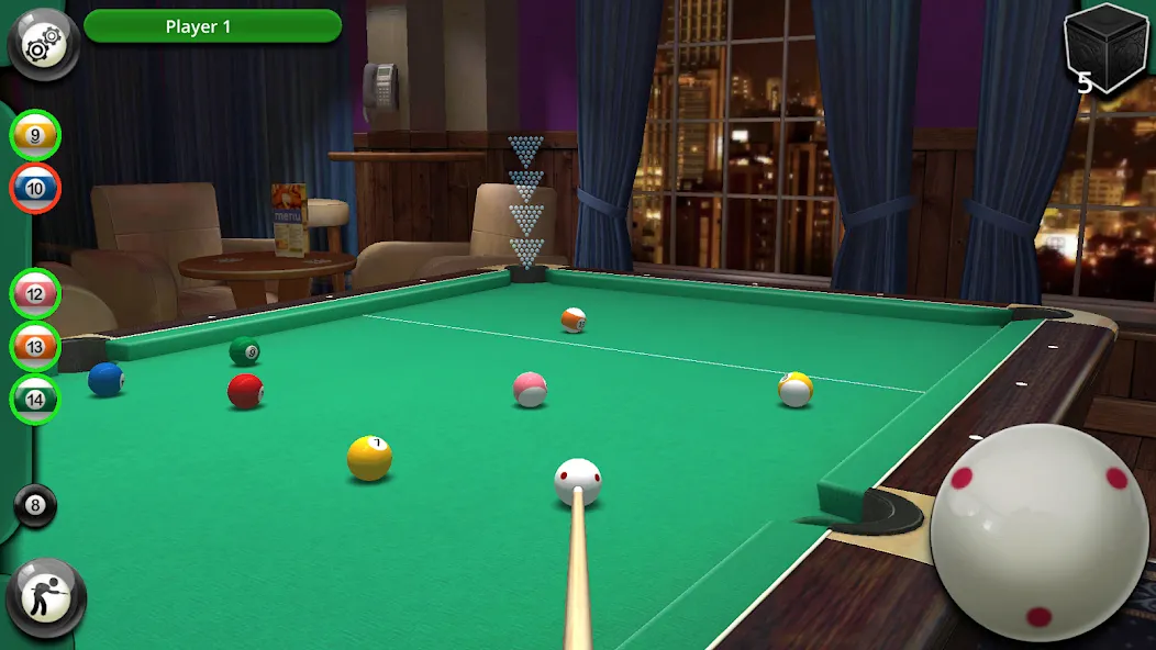 Скачать Tournament Pool мод — Безлимитные монеты и все кии — скриншот 1