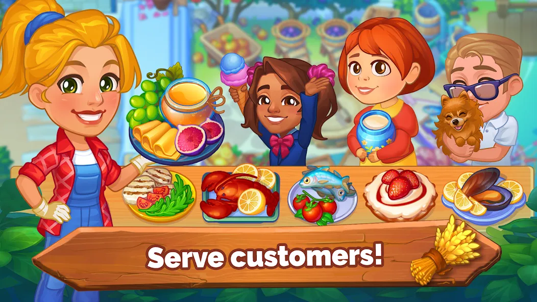Farming Fever - Cooking game — взломанная версия, Безлимитные деньги и ресурсы — скриншот 1