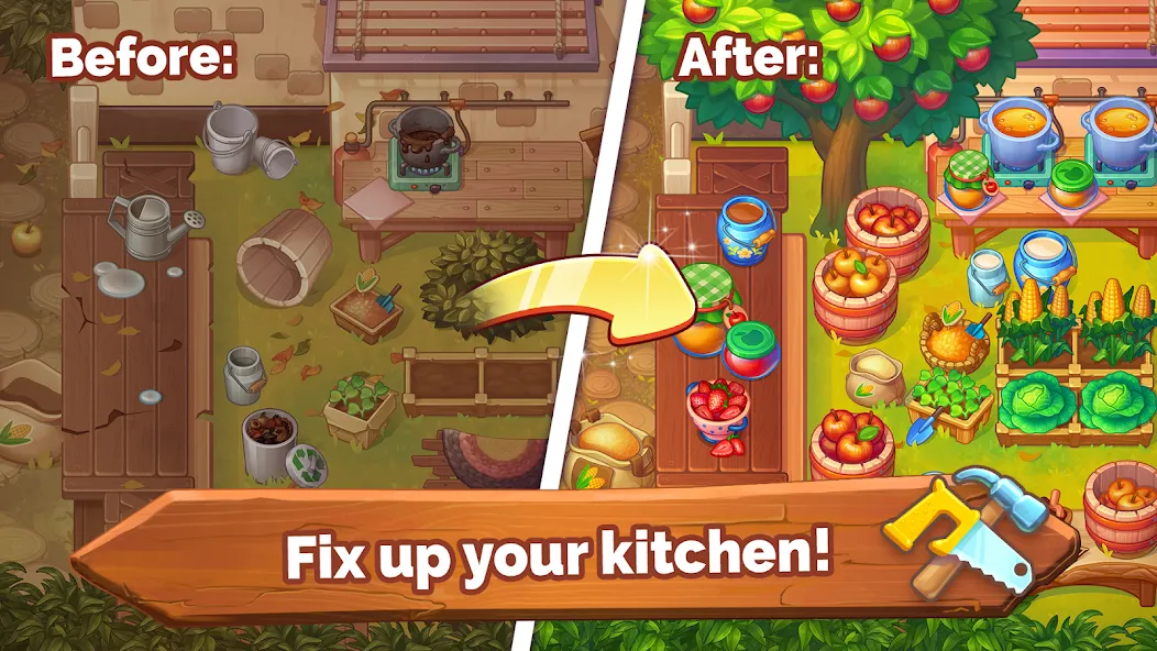 Farming Fever - Cooking game — взломанная версия, Безлимитные деньги и ресурсы — скриншот 2