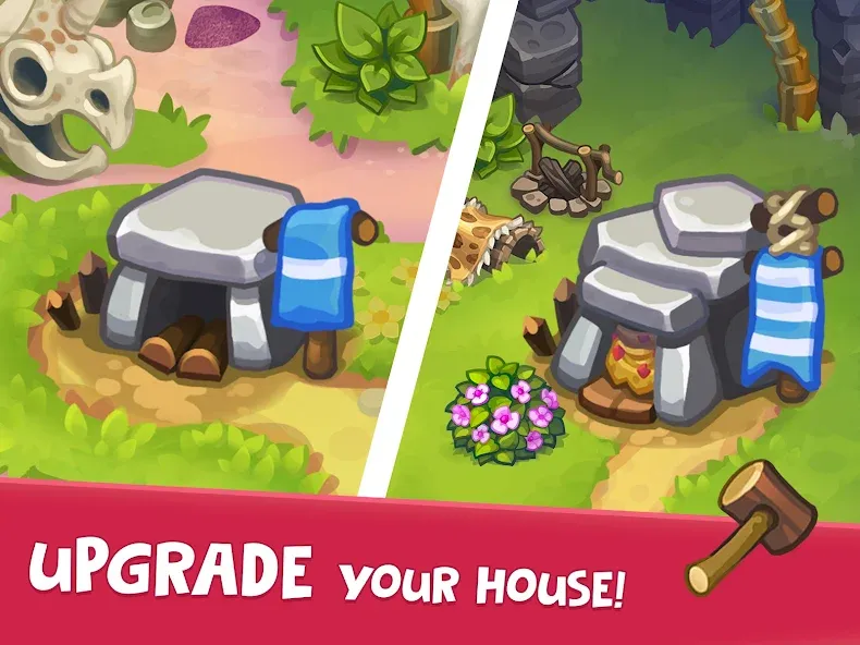 Tribe Dash - Time management MOD APK: Безлимитные ресурсы и ускорение времени — скриншот 3