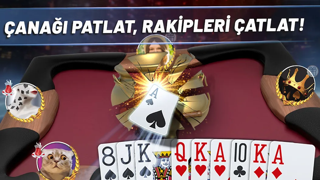 Çanak Batak взлом на Андроид — Безлимитные фишки и подсказки — скриншот 1 Çanak Batak взлом на Андроид — Безлимитные фишки и подсказки — скриншот 1