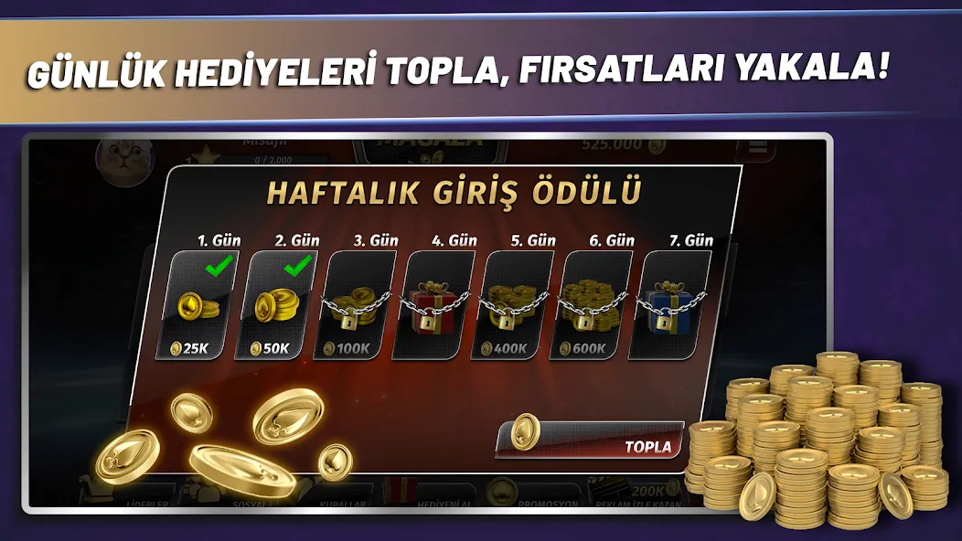 Çanak Batak взлом на Андроид — Безлимитные фишки и подсказки — скриншот 2 Çanak Batak взлом на Андроид — Безлимитные фишки и подсказки — скриншот 2