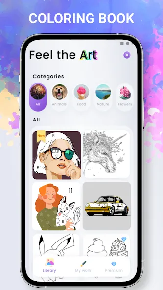 Скачать Paint by numbers - Color book Mod APK — Открыты все раскраски — скриншот 1