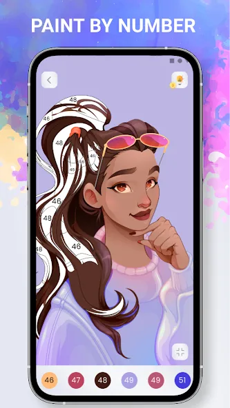 Скачать Paint by numbers - Color book Mod APK — Открыты все раскраски — скриншот 2