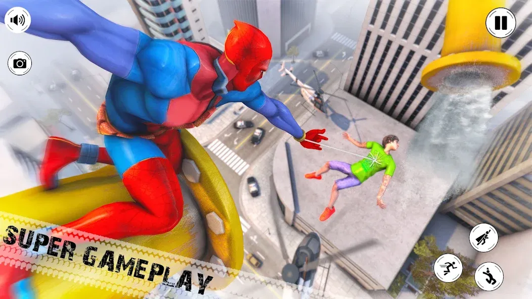 Flying Superhero Robot Games — скачать мод: Безлимитные деньги и полёт без ограничений — скриншот 2