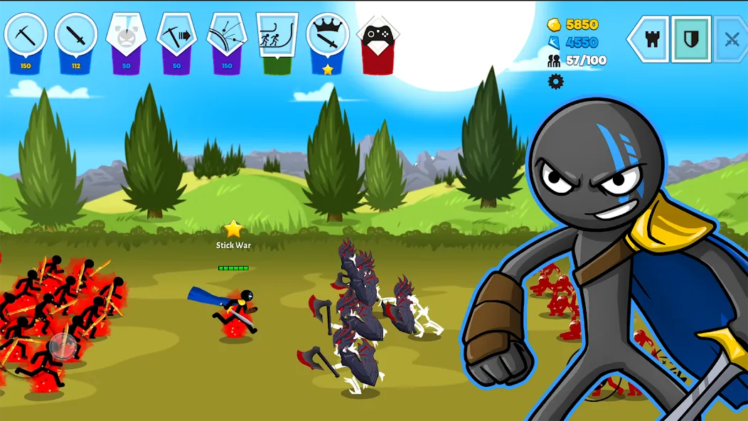 Скачать Stick War: Saga на Андроид с модом — Безлимитные деньги и все юниты — скриншот 2 Скачать Stick War: Saga на Андроид с модом — Безлимитные деньги и все юниты — скриншот 2