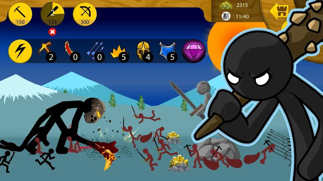 Stick War: Legacy MOD APK скачать на Андроид — Безлимитные деньги и алмазы — скриншот 5