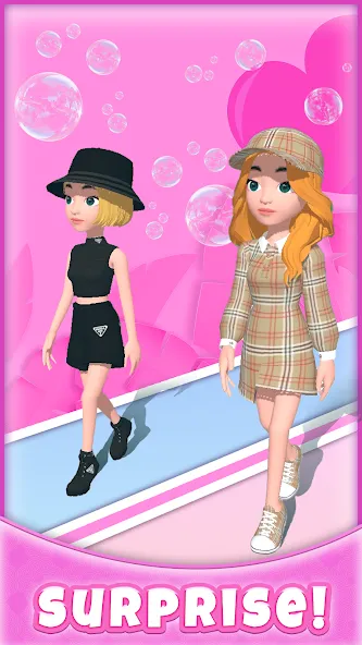 Catwalk Battle - Dress up! взлом APK — Безлимитные деньги и все наряды — скриншот 1 Catwalk Battle - Dress up! взлом APK — Безлимитные деньги и все наряды — скриншот 1