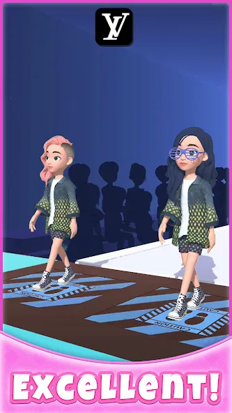 Catwalk Battle - Dress up! взлом APK — Безлимитные деньги и все наряды — скриншот 3 Catwalk Battle - Dress up! взлом APK — Безлимитные деньги и все наряды — скриншот 3