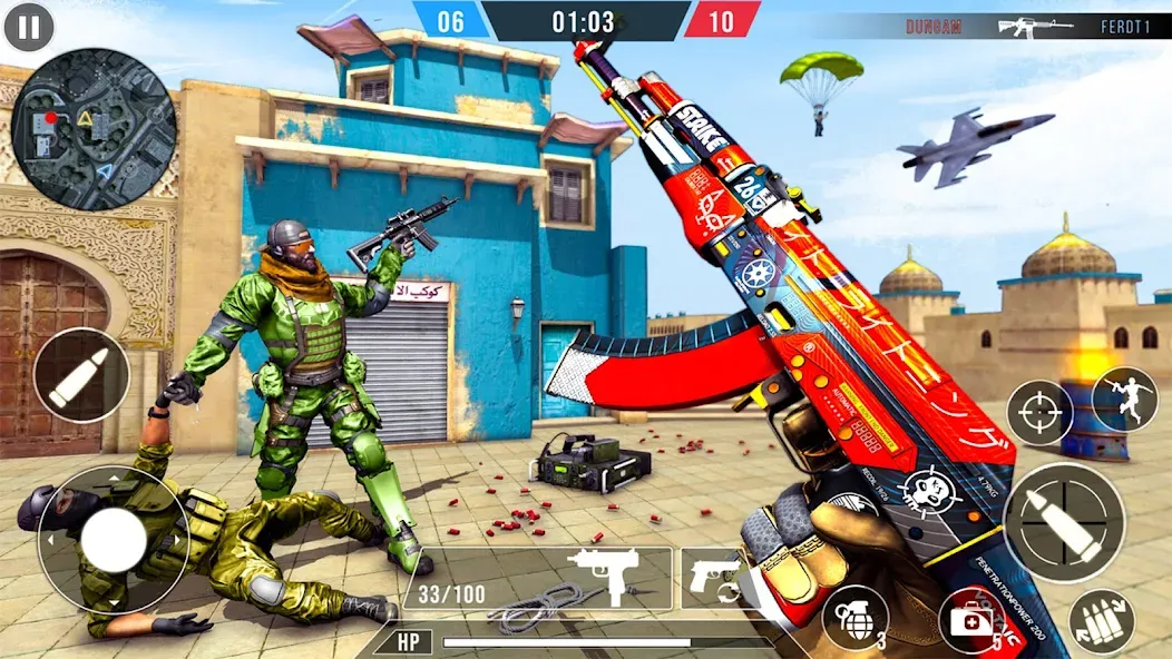 Скачать взлом FPS Commando Terrorist Strike — Безлимитные патроны и усиленный урон — скриншот 3 Скачать взлом FPS Commando Terrorist Strike — Безлимитные патроны и усиленный урон — скриншот 3