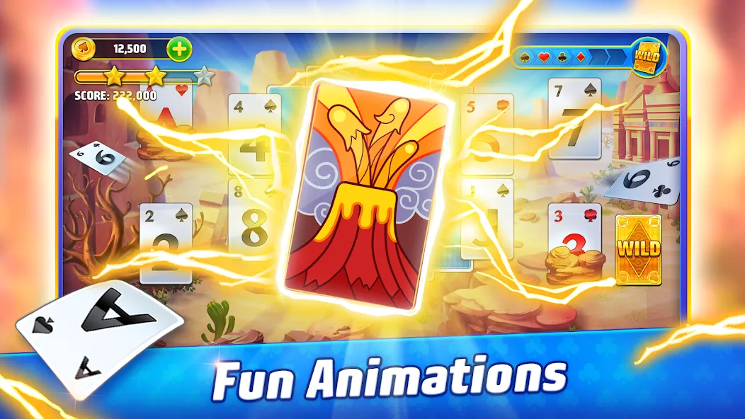 Solitaire TriPeaks Journey — Безлимитные подсказки и жизни, скачать мод APK — скриншот 2 Solitaire TriPeaks Journey — Безлимитные подсказки и жизни, скачать мод APK — скриншот 2