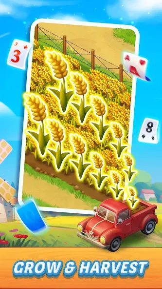 Solitaire Farm Adventure — Безлимитные монеты и подсказки, скачать мод APK — скриншот 5