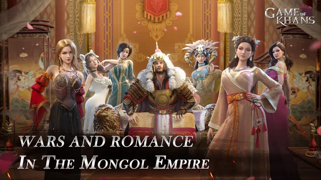 Мод Game of Khans — Безлимитные ресурсы и усиленные войска, скачать APK — скриншот 1