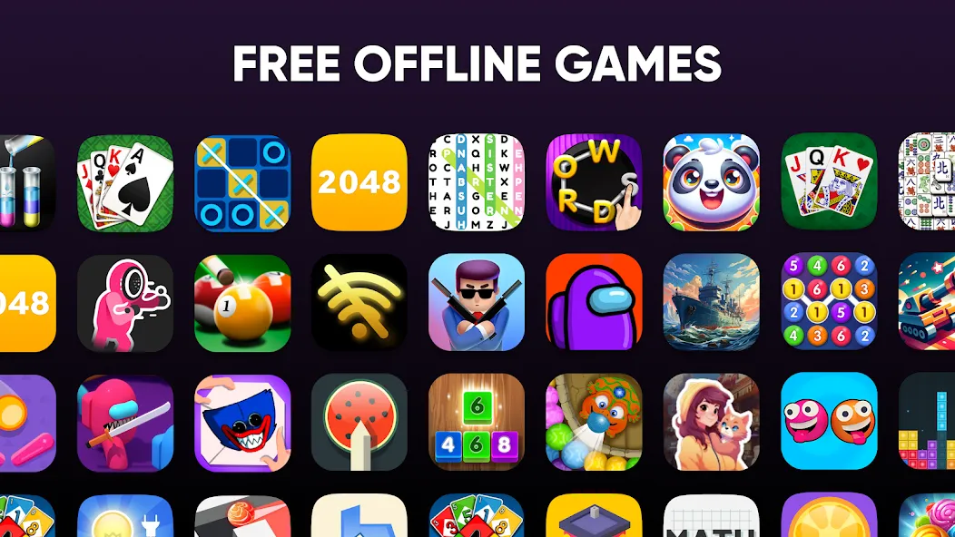 Скачать Offline Games - No WiFi - Fun последней версии — Много игр без интернета — скриншот 1