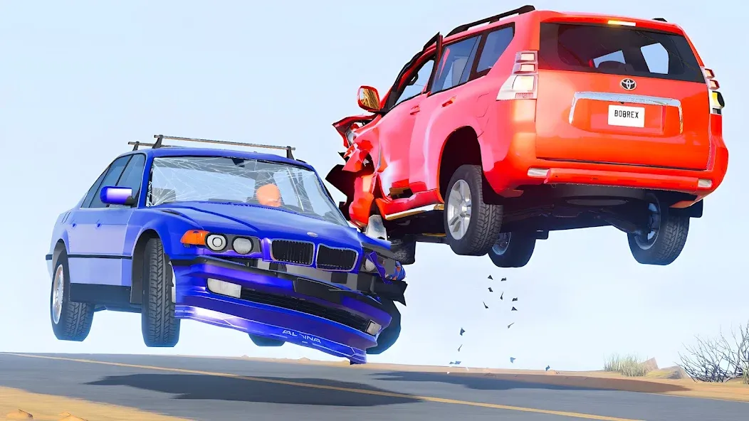 Stunt Car Crash мод на Андроид: Безлимитные деньги и открыты все машины — скриншот 3