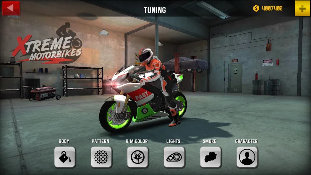 Xtreme Motorbikes — Безлимитные деньги и все мотоциклы открыты, скачать мод APK — скриншот 1