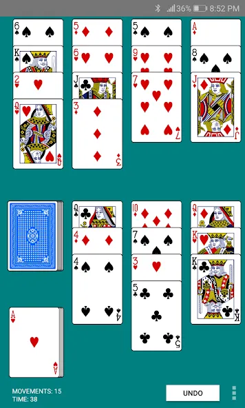 Golf Solitaire — Без рекламы и бесконечные подсказки, скачать мод APK — скриншот 2 Golf Solitaire — Без рекламы и бесконечные подсказки, скачать мод APK — скриншот 2