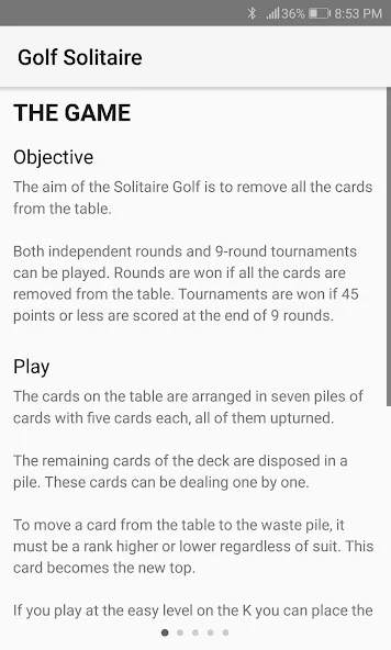 Golf Solitaire — Без рекламы и бесконечные подсказки, скачать мод APK — скриншот 4 Golf Solitaire — Без рекламы и бесконечные подсказки, скачать мод APK — скриншот 4