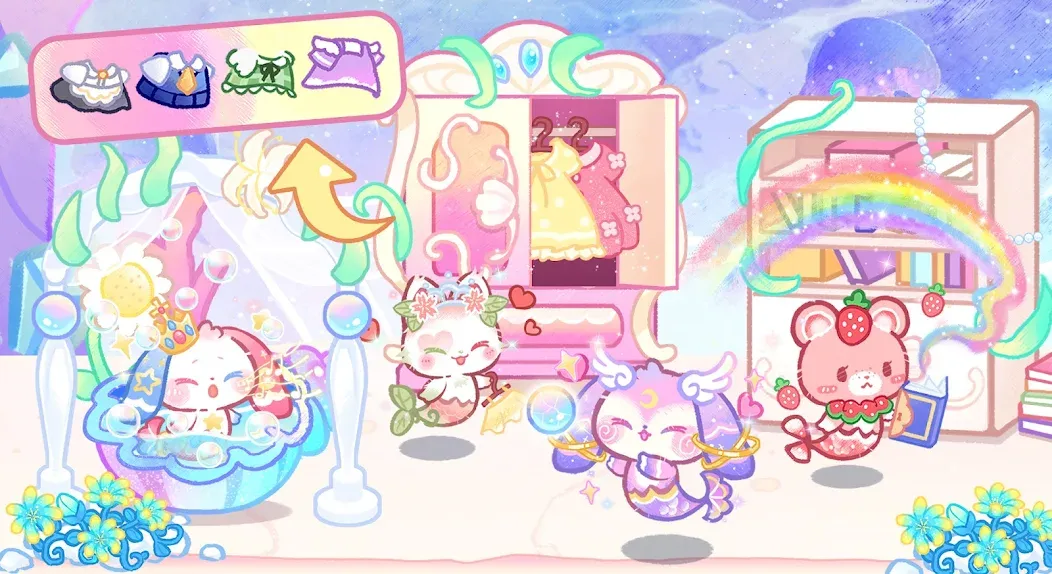 Lovely Cat:Mercat Castle — Много монет и открыты все уровни, скачать мод APK — скриншот 3 Lovely Cat:Mercat Castle — Много монет и открыты все уровни, скачать мод APK — скриншот 3