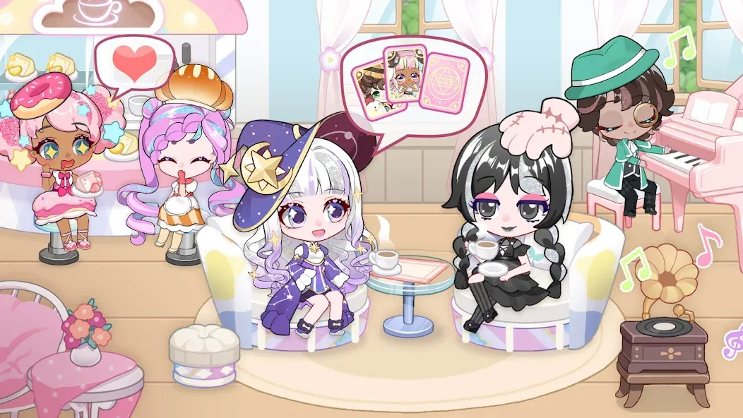 Chibi Doll: My School MOD APK скачать на Андроид — Разблокированы все наряды и локации — скриншот 4