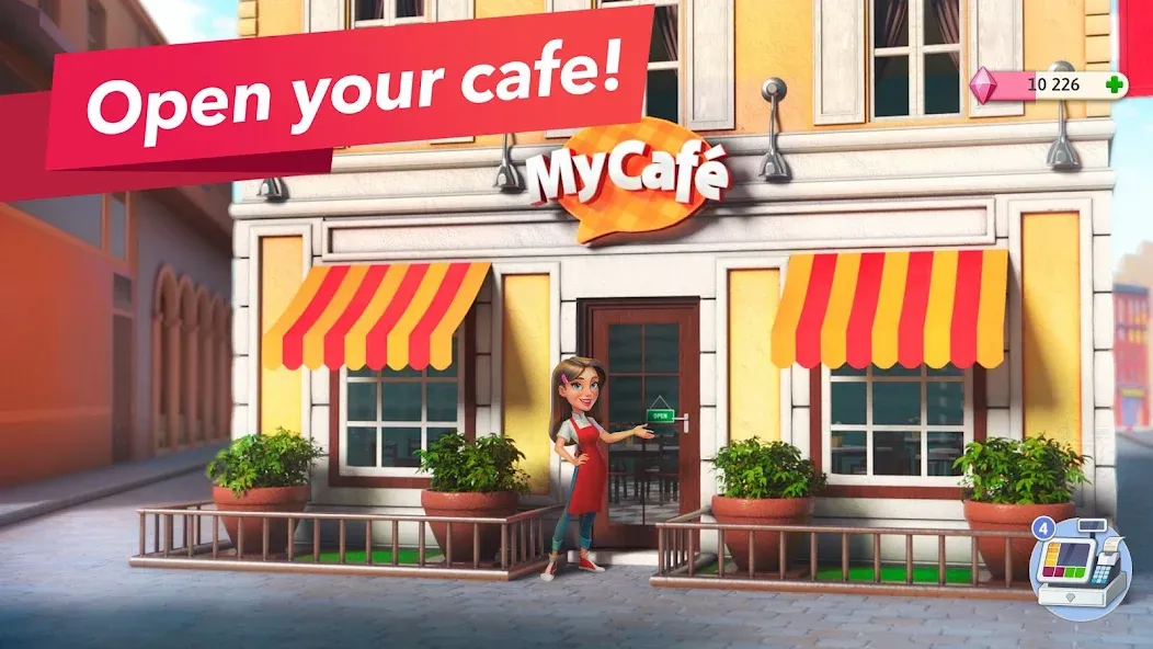 My Cafe — Restaurant Game взлом на Андроид — Безлимитные монеты и алмазы — скриншот 1