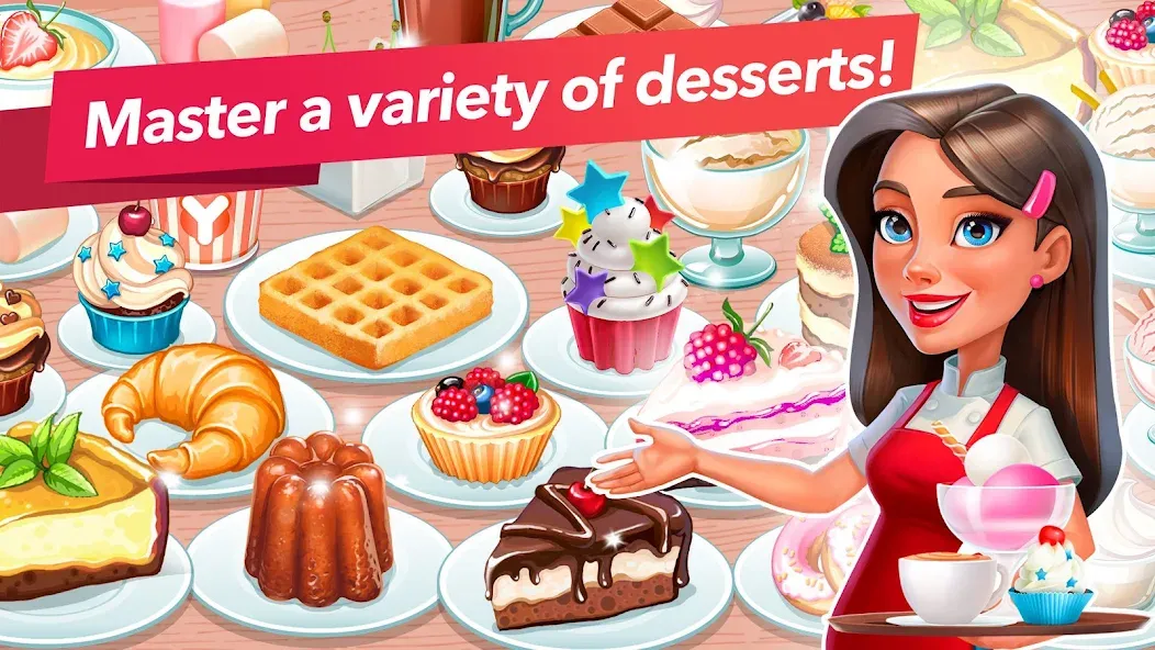 My Cafe — Restaurant Game взлом на Андроид — Безлимитные монеты и алмазы — скриншот 5
