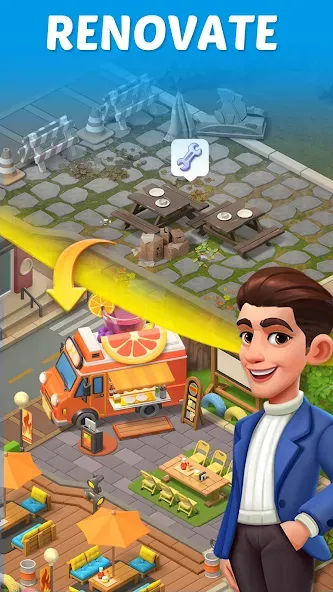 Merge Cooking:Theme Restaurant — Безлимитные монеты и все рецепты, скачать мод APK — скриншот 5