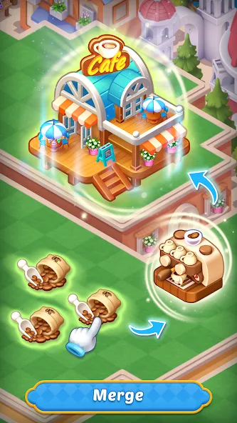 Merge HomeTown: Merge Games бесплатно на Андроид — мод: Безлимитные монеты и энергии — скриншот 2 Merge HomeTown: Merge Games бесплатно на Андроид — мод: Безлимитные монеты и энергии — скриншот 2
